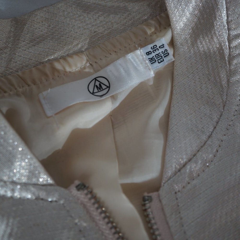 Metallic Shiny bomber jacket